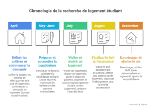 Smerra : Chronologie de la recherche de logement étudiant