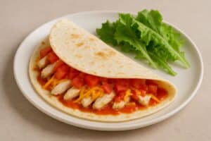 Smerra : tortilla minute au poulet et cheddar