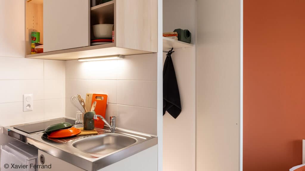 Résidence Fac-Habitat Honoré de Balzac Tours : Cuisine