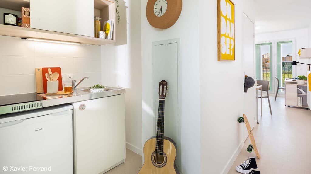 Résidence étudiante Fac-Habitat Emile Sauvaigo Cuisine T1
